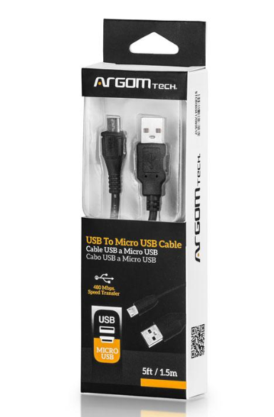 Argom Tech ARG-CB-0034 ARG-CB-0034 USB 2.0 To Micro USB Cable - 10ft - Image 2
