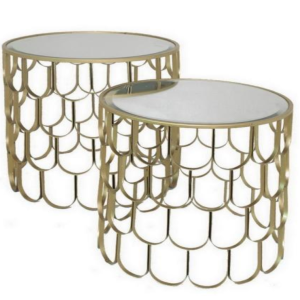 Three Hands 27835 Gold Accent Table (Set of 2)