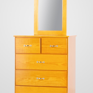 Madeira 5 Drawer Chest of Drawers with Mirror