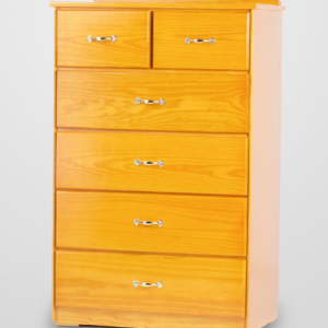 Madeira Tall Boy 6 Drawer Chest of Drawers without Mirror