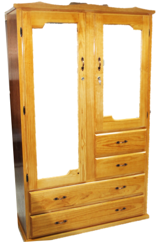 Tall Regular Pitch Pine Wardrobe