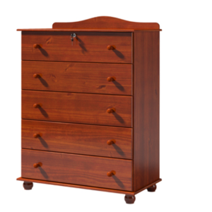 Tall Boy 5 Drawer Chest of Drawers