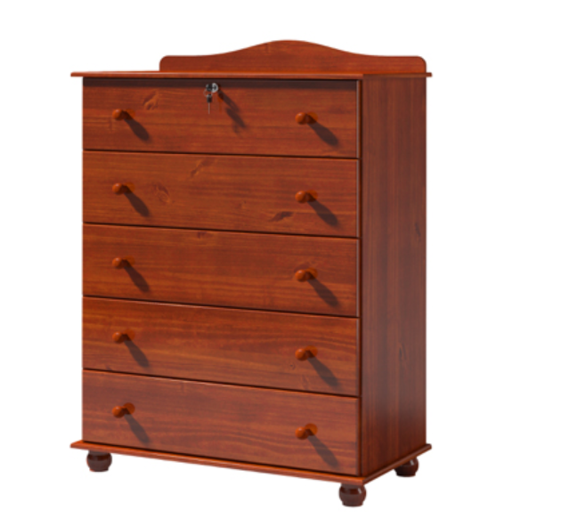 Tall Boy 5 Drawer Chest of Drawers
