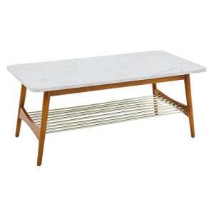 White and Gold coffee table