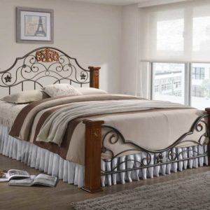 Metal & Wood Bed frame 8699
