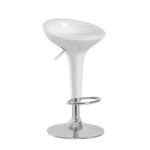 White Swivel Bar Stool
