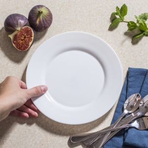 Bormioli Rocco Toledo 20cm Tempered Opal Glass Side Plate Table Dining