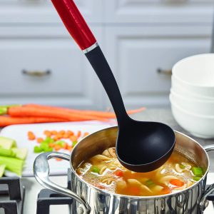 KitchenAid KE006OHERA Classic Soup Ladle black/red