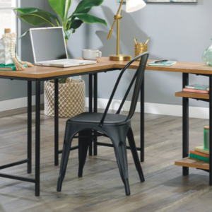 428204 North Avenue ® Collection Modern L-Shaped Desk with Storage – Sindoori Mango Finish