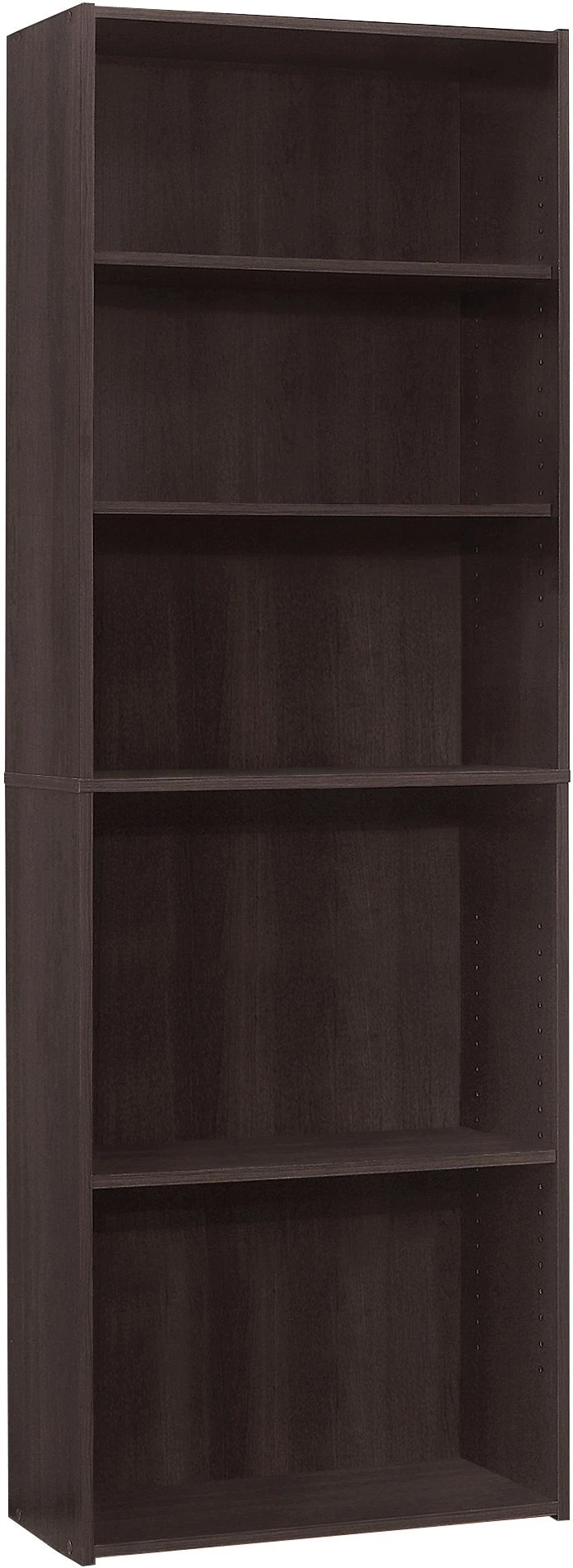 MONARCH 5 SHELF 72"H BOOKCASE