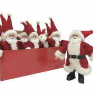 SANTA TABLE DECOR 18CM - XB4236
