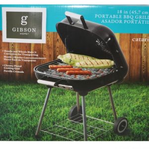 GIBSON CATARI 18" BBQ GRILL BLACK W/HANDLE 3881