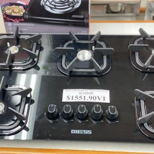 BESS 5 BURNER 30'' GAS COOKER BCT3005BB