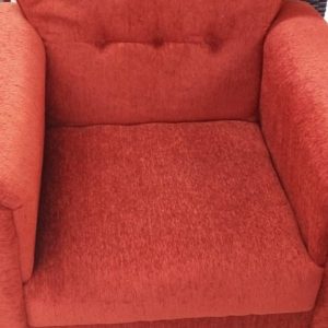 BURNT ORANGE ACCENT CHAIR