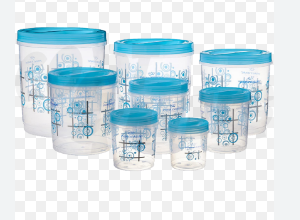 PLASTIC 10PC CANISTER SET