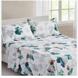 HOME ACCENTS QUEEN BED SHEET SET