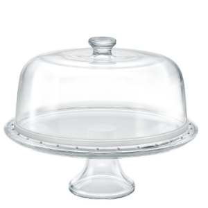GLASS CAKE SERVING DISH