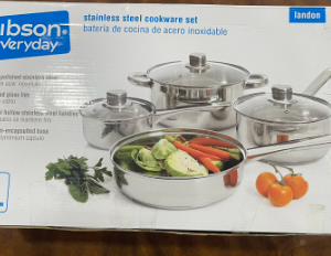 7PC GIBSON EVERYDAY POT SET