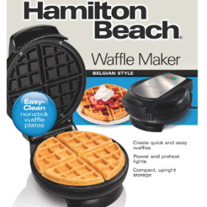 HAMILTON BEACH BELGIAN WAFFLE MAKER 26071