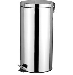 30L SILVER WASTE BIN