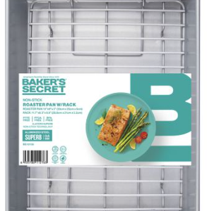 BAKERS SECRET ROASTER PAN WITH RACK