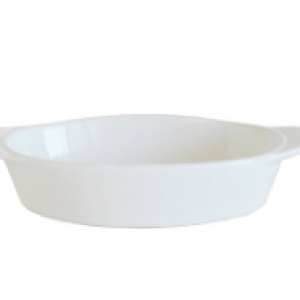 CERAMIC WHITE SERVING DISH