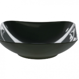 1 4PC BLACK GLASS BOWLS LG