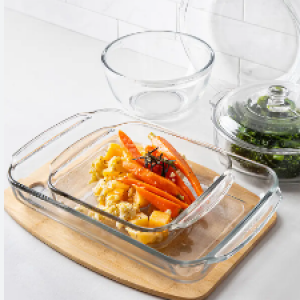 BAKERS SECRET 6PC GLASS BOWL SET