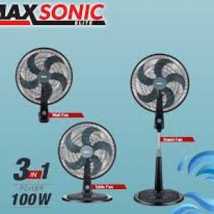 MAXSONIC ELITE 3 IN 1 18" FAN WAL. STANDING AND TABLE