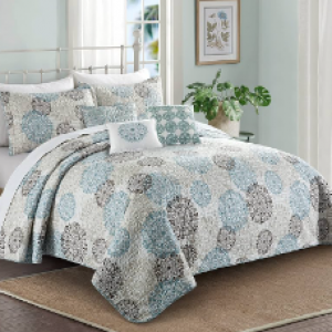 HOME BASIC KING COVERLET SET
