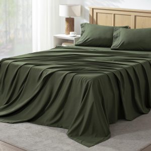 JFK HOME BED SHEET SET GREEN