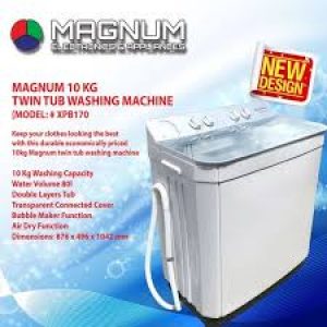 MAGNUM 10KG TWIN TUB WASHER XPB100