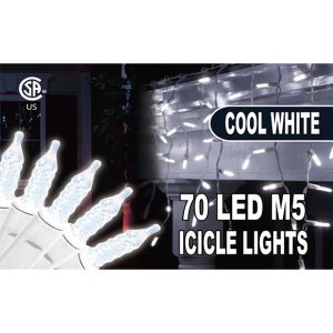 70 M5 COOL WHITE LED ICICLE CSA