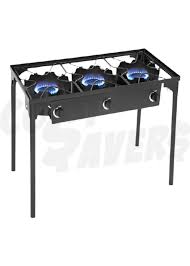 MAXSONIC 3 BURNER STOVE ON LEGS MAX-RG03