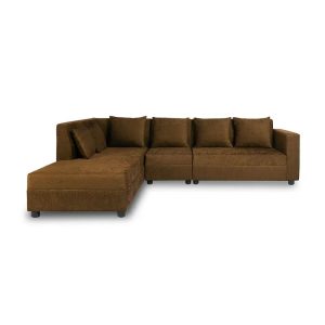 MEGHAN SECTIONAL BROWN