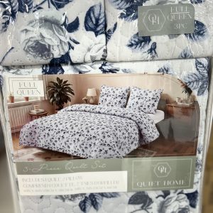 QUIET HOME 3PC QUILT SET