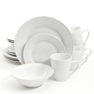 GIBSON HOME WHITE DINNERWARE SET