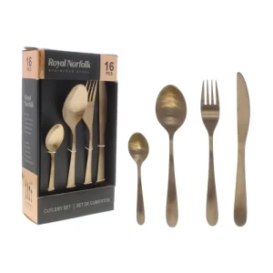 ROYAL NORFOLK STAINLESS STEEL 16PC CUTLERY SET