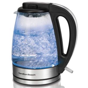 HAMILTON BEACH GLASS ELECTRIC KETTLE