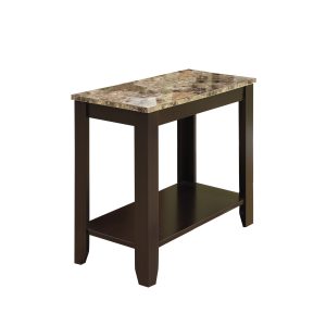 MONARCH CAPPUCCINO MARBLE TOP CONSOLE TABLE 17983S