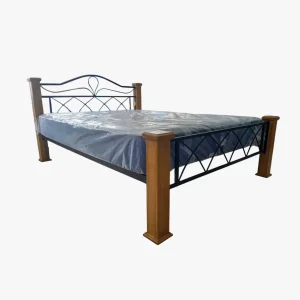 METAL+WOOD BED FRAME