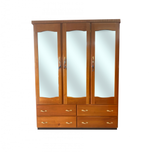 QUEEN 3 GLASS WARDROBE (SHA)
