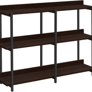 MONARCH ESPRESSO BLACK METAL HALL CONSOLE 12215