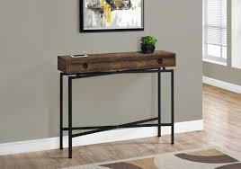 MONARCH ACCENT TABLE BROWN RECLAIMED WOOD CONSOLE 13453