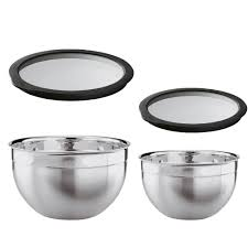 stainless steel bowl with lid