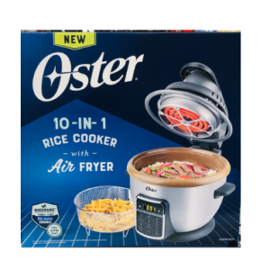 OSTER 10-IN-1 RICE COOKER WITH AIR FRYER