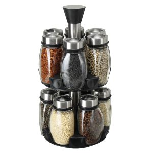 12 PC GLASS SPICE RACK