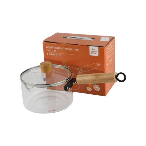 SINGLE HANDLED GLASS SOUP POT 1.8L