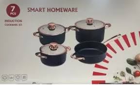 SMART HOMEWARE 7PC INDUCTION COOKWARE
