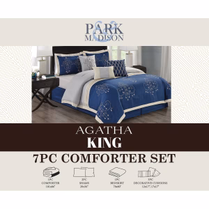 7PC comforter set agatha king